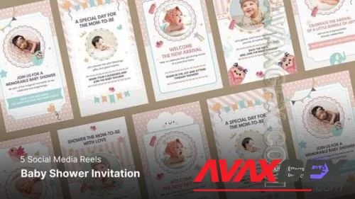 Baby Shower Invitation - Instagram Reel Template 46169537 [Videohive]