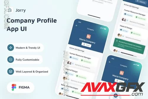 Jorry - Company Profile Detail App UI 6RDKLMB