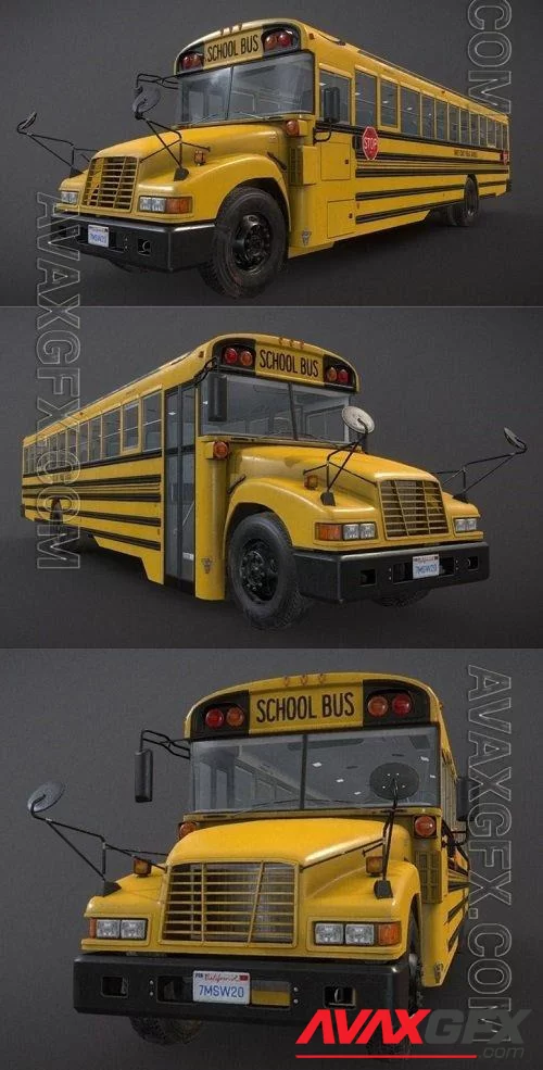 School Bus - 3d model