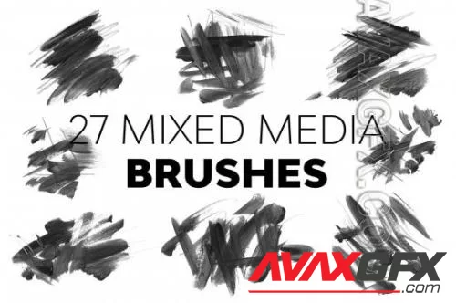 CreativeMarket - Mixed Media Brushes - 21322648