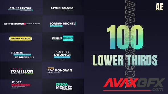 100 LowerThirds 46348023 [Videohive]