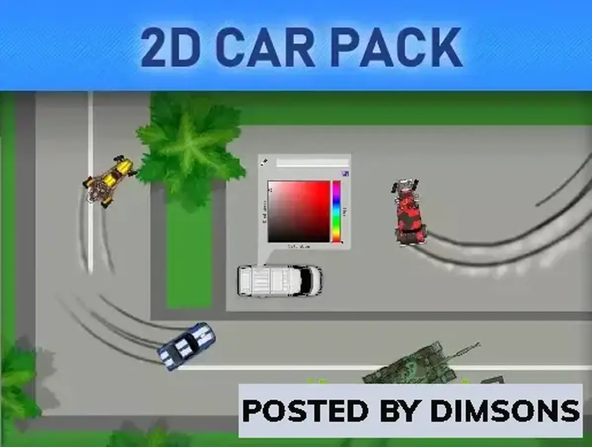 Unity Templates 2D Car Pack with Vehicle controller v1.0