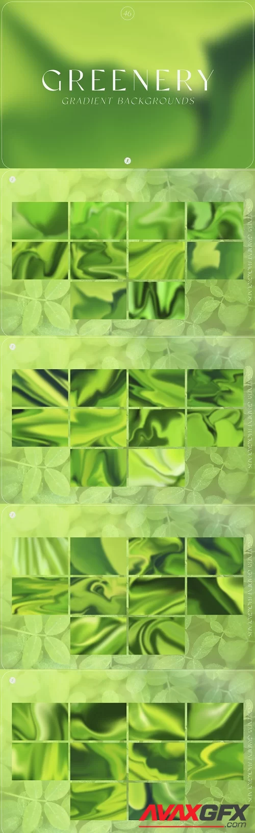 Greenery Gradient Backgrounds - 13456209