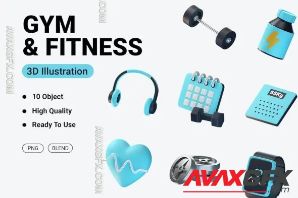 Gym And Fitness 3D Icon E2KM59P