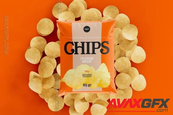 Potato Chips Packaging Mockup