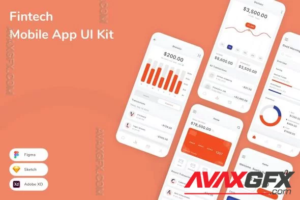 Fintech Mobile App UI Kit