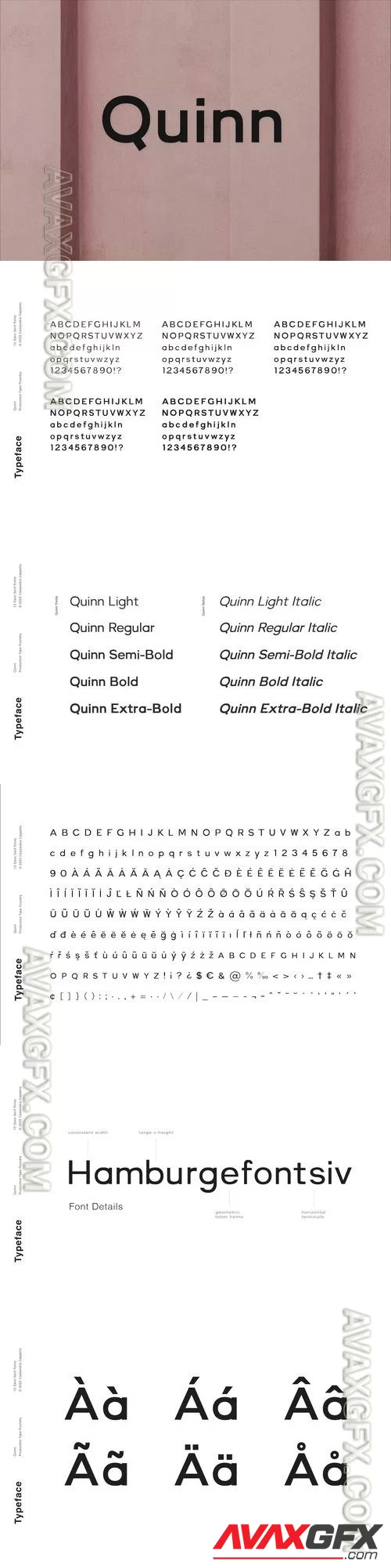 Quinn - A minimal sans serif font