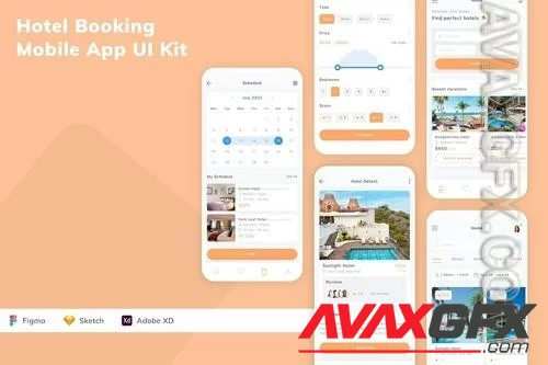 Hotel Booking Mobile App UI Kit