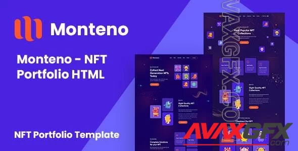 Monteno - NFT Portfolio HTML Template 36363710