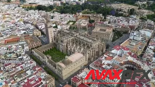 MA - Aerial View Of Seville Cathedral, Spain 1642266