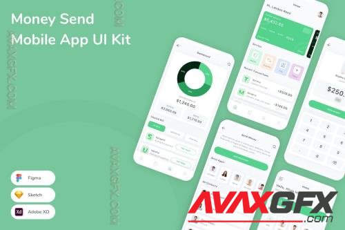 Money Send Mobile App UI Kit