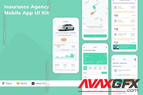 Insurance Agency Mobile App UI Kit