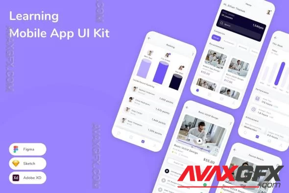 Learning Mobile App UI Kit