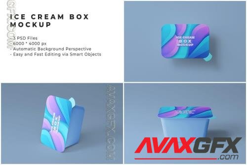 Ice Cream Box Mockup