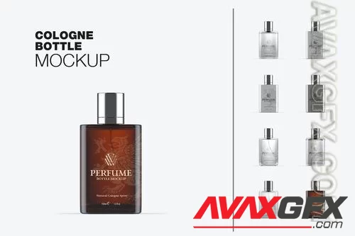 Set Perfume Bottles Mockup LAG7E5N