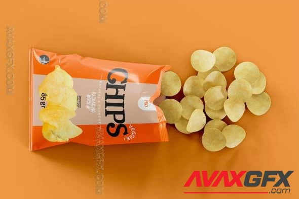 Potato Chips Packaging Mockup 1