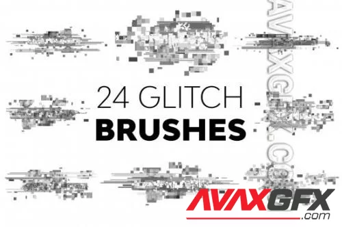 CreativeMarket - Glitch Brushes - 21322710