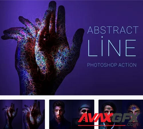 Abstract Line Photoshop Action - Q36DNTB