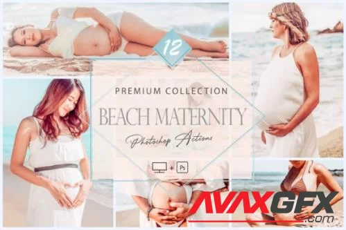 12 Photoshop Actions, Beach Maternity Ps