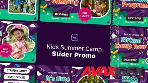 Kids Summer Camp Slider Promo 46320455 [Videohive]