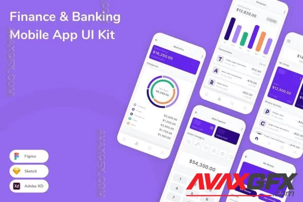Finance & Banking Mobile App UI Kit