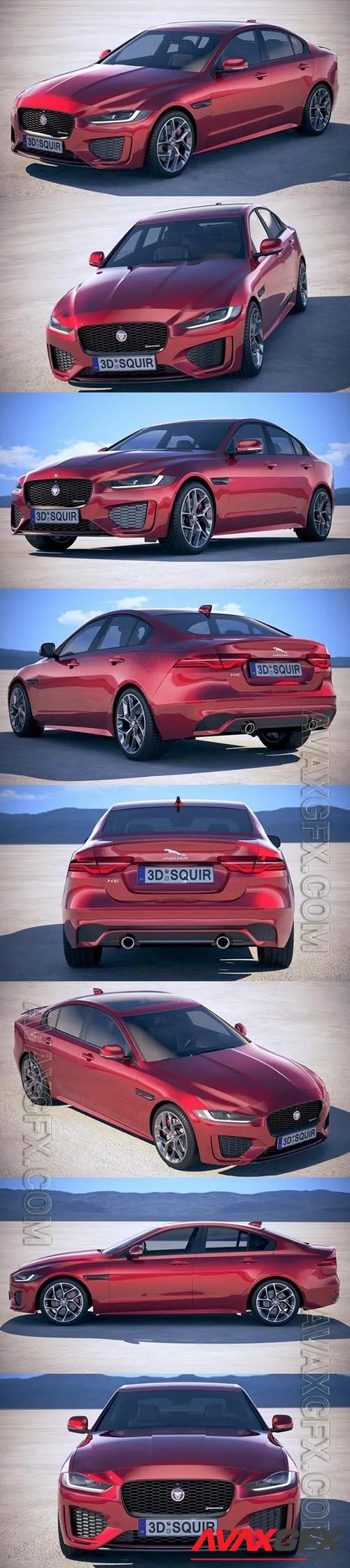 Jaguar XE R-Dynamic 2020 - 3d model