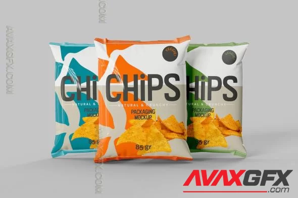 Potato Chips Packaging Mockup 3