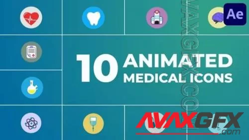 Videohive - Animated Medical Icons for After Effects 45936235