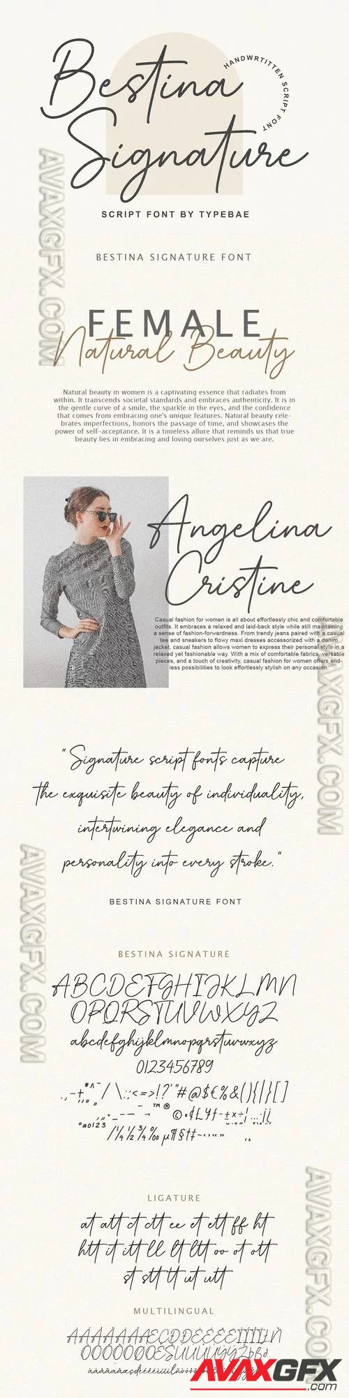 Bestina Signature Script Font