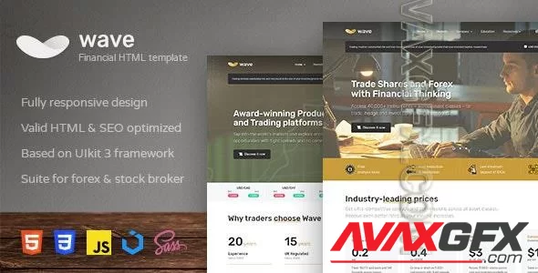 Wave - Finance and Investment HTML Template 27458147