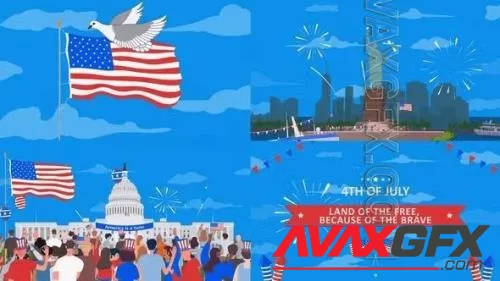 Videohive - 4th Of July Independence Day Intro 45883633