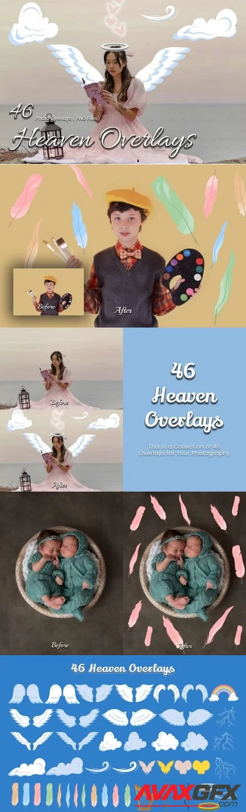 46 Heaven Photoshop Overlays - 17874427