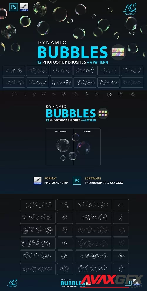 Bubbles Photoshop Brushes - 7396641