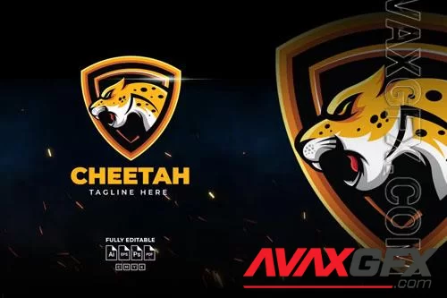 Yellow Cheetah Logo Template
