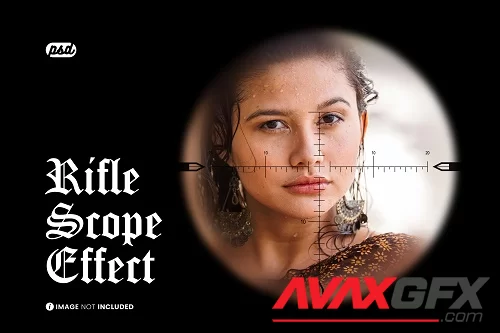 Rifle Scope Photo Effect - E2XN7QT