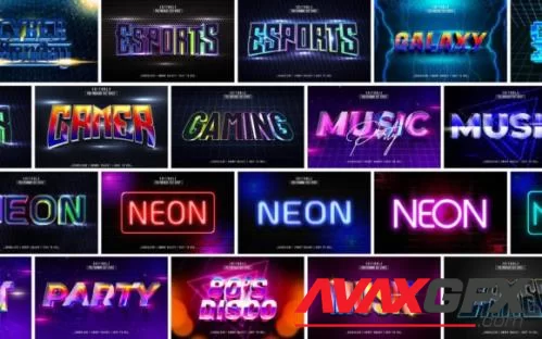 RGB Gaming 3D Editable Text Effect - 13408857