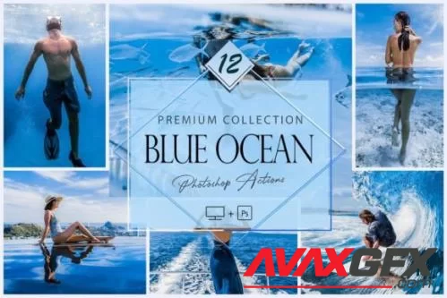 12 Photoshop Actions, Blue Ocean Ps