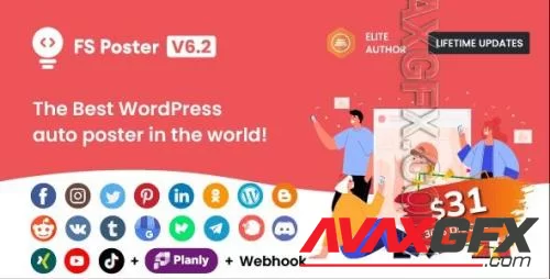 CodeCanyon - FS Poster v6.4.0 - WordPress Social Auto Poster & Scheduler - 22192139 - NULLED