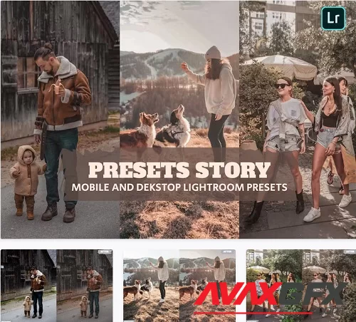 Presets Story Lightroom Presets Dekstop and Mobile - BUG3WTT