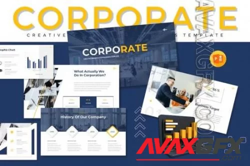 Corporate Powerpoint Template DKDD65Z
