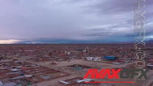 MA - Aerial Of Uyuni City In Bolivia 1590712