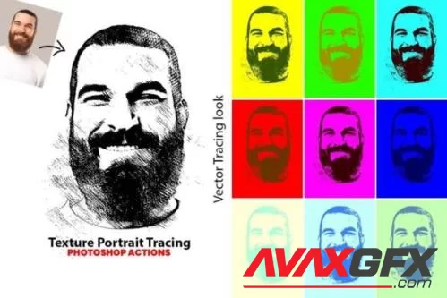 Texture Portrait Tracing Plugin - 13440055