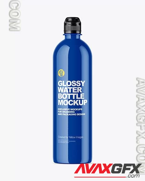 Glossy Water Bottle Mockup 46885 TIF