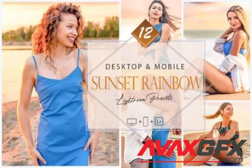 12 Sunset Rainbow Lightroom Presets