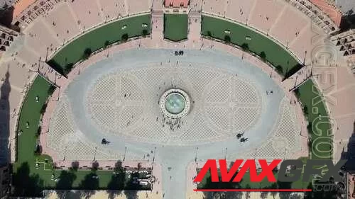 MA - Aerial Of Plaza De Espana In Seville 1642286