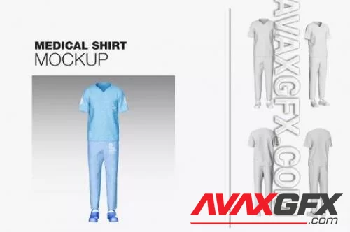 Unisex Medical Set Clothing Mockup