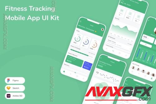 Fitness Tracking Mobile App UI Kit