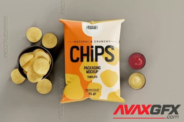 Potato Chips Packaging Mockup 2