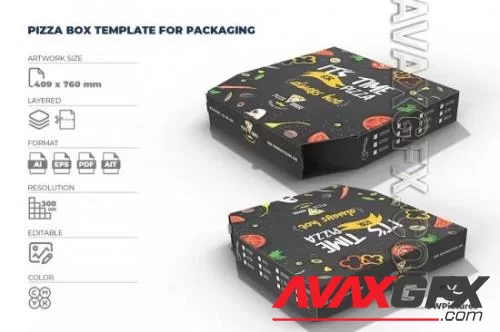 Pizza Box Template for Packaging