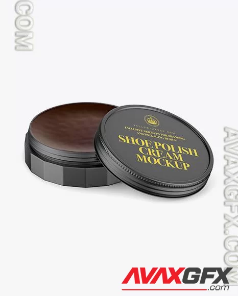 Matte Shoe Polish Cream Jar Mockup 45816 TIF